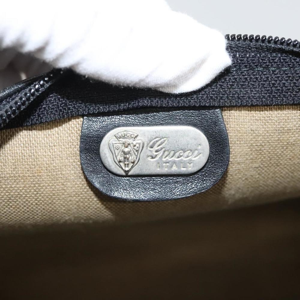 GUCCI Micro GG Supreme Boston Bag PVC Beige Silver 87 002 4685 Auth sw737 - Picture 15 of 16